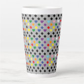 Regenboog Harten Latte Mok (Voorkant)