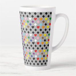 Regenboog Harten Latte Mok