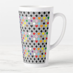 Regenboog Harten Latte Mok