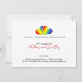 Regenboog Harten Pride Ansichtkaart – LGBTQ+ Liefd (Achterkant)