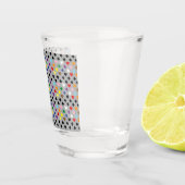 Regenboog Harten Shot Glas (Rechts)