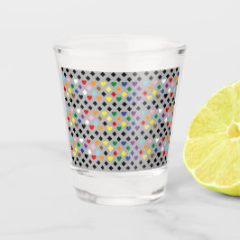 Regenboog Harten Shot Glas
