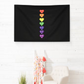 Regenboog harten spandoek (Insitu)