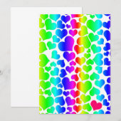 regenboog harten trots kaart (Voorkant / Achterkant)