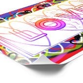 Regenboog Harten van Liefde Foto Afdruk (Hoek)