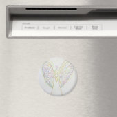 Regenboog Harten Witte Engel Kunstmagneet Magneet (Insitu (Vaatwasser))