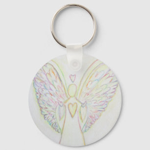 Regenboog Harten Witte Licht Engel Sleutelhanger K