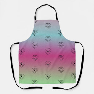 Regenboog Harten Zwarte Pride Hart Schort