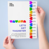 Regenboog Hartlijn Flyer (Hand)