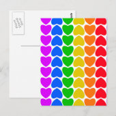 Regenboog Hartlijn Pride Briefkaart (Voorkant / Achterkant)