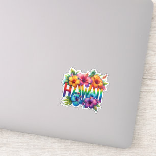 Regenboog Hawaï Sticker