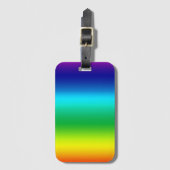 regenboog helder kleurenspectrum bagagelabel (Voorkant (verticaal))
