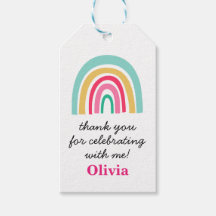 Regenboog heldere kleuren verjaardag Dank U