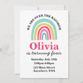 Regenboog heldere kleuren verjaardag kaart (Voorkant)