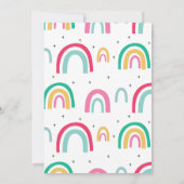 Regenboog heldere kleuren verjaardag kaart (Achterkant)
