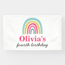 Regenboog heldere kleuren verjaardagsfeestje