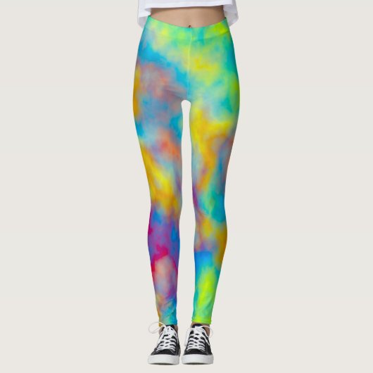 Regenboog Hemel Leggings (Voorkant)