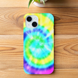 Regenboog Hippie Tie Dye iPhone 15 Case