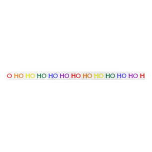 Regenboog Ho Ho Ho lint