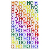 Regenboog Ho Ho Ho Patroon Cadeautas (Achterkant)