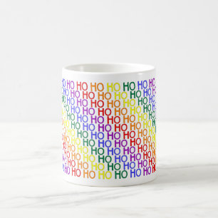 Regenboog Ho Ho Ho Patroon Mok