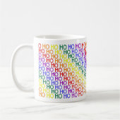 Regenboog Ho Ho Ho Patroon Mok (Links)