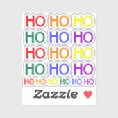 Regenboog Ho Ho Ho Vinyl Stickers (Vel)