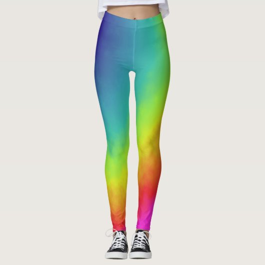regenboog hoek leggings (Voorkant)