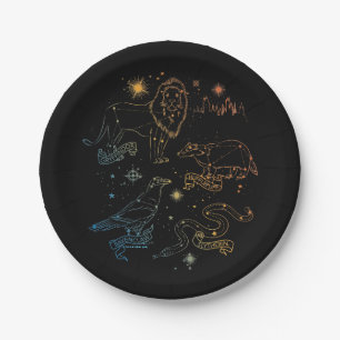 Regenboog HOGWARTS™ Huizen Constellaties Papieren Bordje