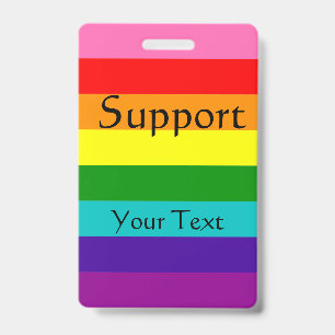 Regenboog, homo en sympathisanten badge