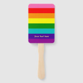 Regenboog, Homo en sympathisanten Handwaaier (Achterkant)