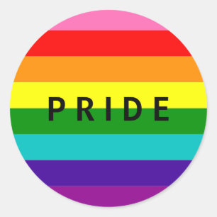 Regenboog, Homo en sympathisanten Ronde Sticker