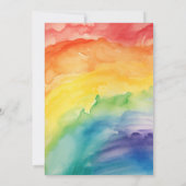 Regenboog homoseksuele Save the Date-aankondiging Date (Achterkant)