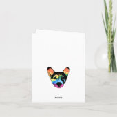 Regenboog Hond, kaart, uitnodigingskaart (Achterkant)