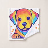 Regenboog Hondenliefde Bad Handdoek (Wasdoekje)