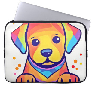 Regenboog Hondenliefde Laptop Sleeve