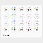 Regenboog Hondenpoot Aangepaste Bedankt Stickers (Vel)