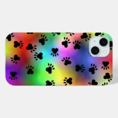 Regenboog Hondenpootafdrukken Case-Mate iPhone Case (Achterkant (horizontaal))