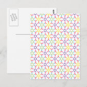 Regenboog Honingraat Briefkaart (Voorkant / Achterkant)