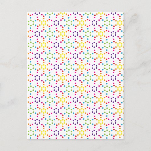 Regenboog Honingraat Briefkaart (Voorkant)