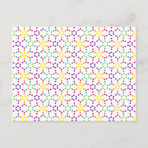 Regenboog Honingraat Briefkaart
