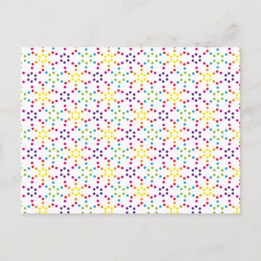 Regenboog Honingraat Briefkaart (Voorkant)