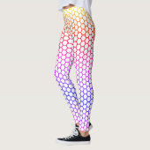 regenboog honingraatpatroon leggings (Links)