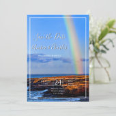 Regenboog, Hoop & Geluk, Weddenschap Opslaan Datum Kaart (Staand voorkant)