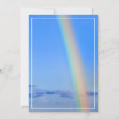 Regenboog, Hope & Happiness, bruiloft, RSVP Kaart (Achterkant)
