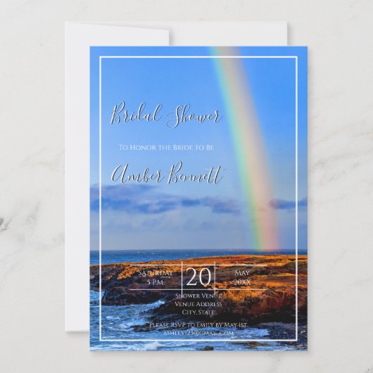 Regenboog, Hope & Happiness, bruiloft Vrijgezellen Kaart (Voorkant)