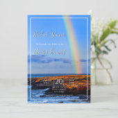 Regenboog, Hope & Happiness, bruiloft Vrijgezellen Kaart (Staand voorkant)