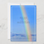 Regenboog, Hope & Happiness, bruiloft Vrijgezellen Kaart (Achterkant)