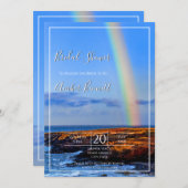 Regenboog, Hope & Happiness, bruiloft Vrijgezellen Kaart (Voorkant / Achterkant)