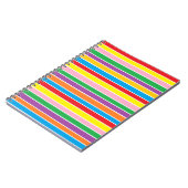 Regenboog Horizontale Strepen Notitieboek (Linkerzijde)